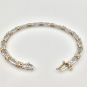 10k White & Yellow Gold Diamond Bracelet