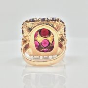 18k Gold Garnet Ring