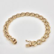 14k Gold Stamped Bracelet
