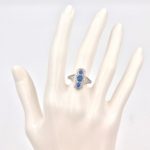 14k Gold Triple Placed Sapphire Ring