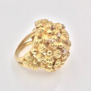 18k Gold Floral Bombay Ring