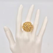 18k Gold Floral Bombay Ring