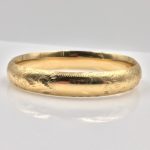 14k Gold Bangle with Engravings