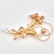 10k Gold Art Nouveau Brooch