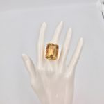 14k Gold Citrine Ring
