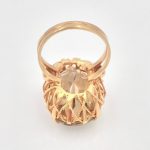 18k Gold Citrine Braided Ring