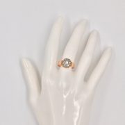 14k Rose Gold Victorian Diamond Ring