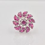 14k Gold Ruby and Diamond Ring
