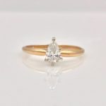 14k Gold Solitaire Diamond Ring