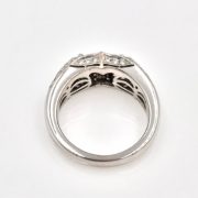 14k Gold Diamond Marquee Ring