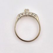 18k Gold Diamond Scatter Engagement Ring
