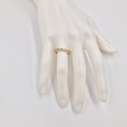 14k Gold Diamond-throughout Wedding Band