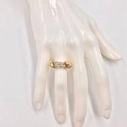14k Gold Bow Design Diamond Ring