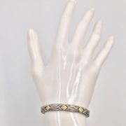 18k Gold and Diamond Celtic Braided Bracelet