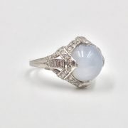1920’s Platinum Lavender Star Sapphire Ring