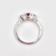 14k Gold Diamond and Ruby Ring