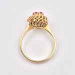 18k Gold Ruby Braided Ring