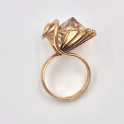 14k Gold Citrine Elegant Ring