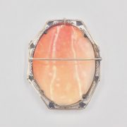 14k Gold Cameo Turn of the Century Brooch