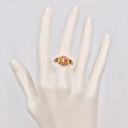 14k Yellow and Rose Gold Citrine Tie Ring